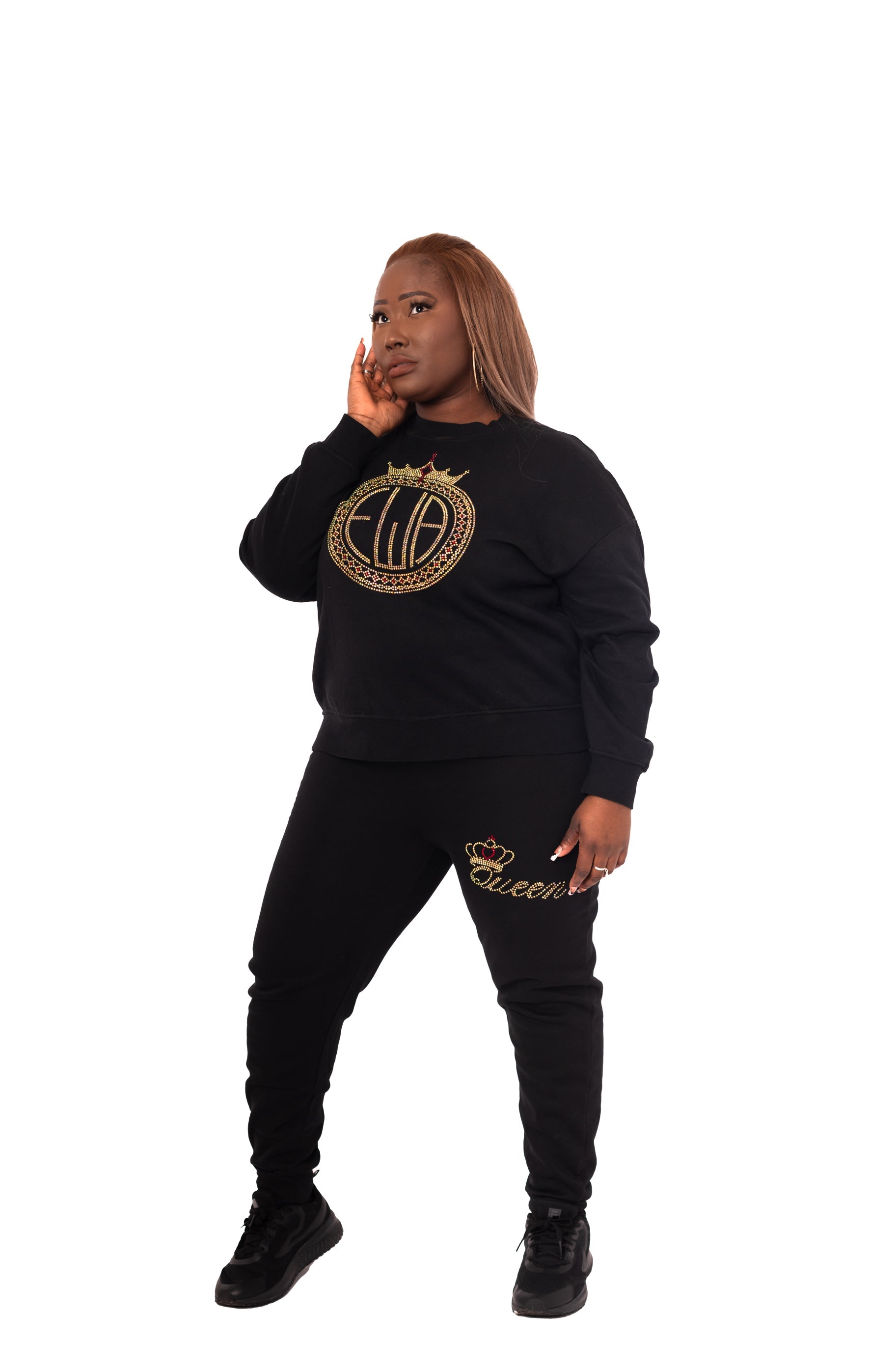 Sweatshirt & Joggers Set  | Branded Woman