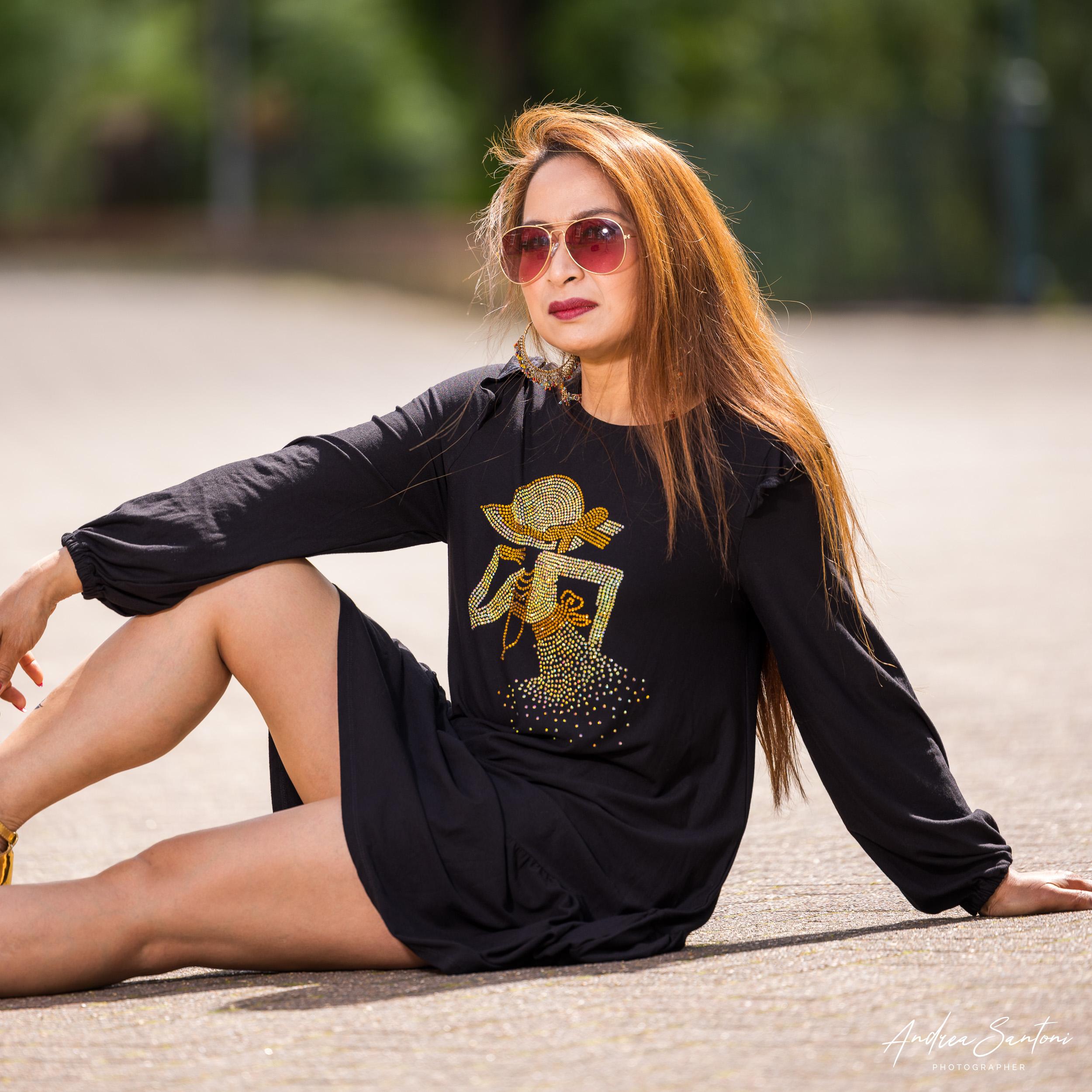 African Fashion Ankara Blinged Stylish Gown- Black