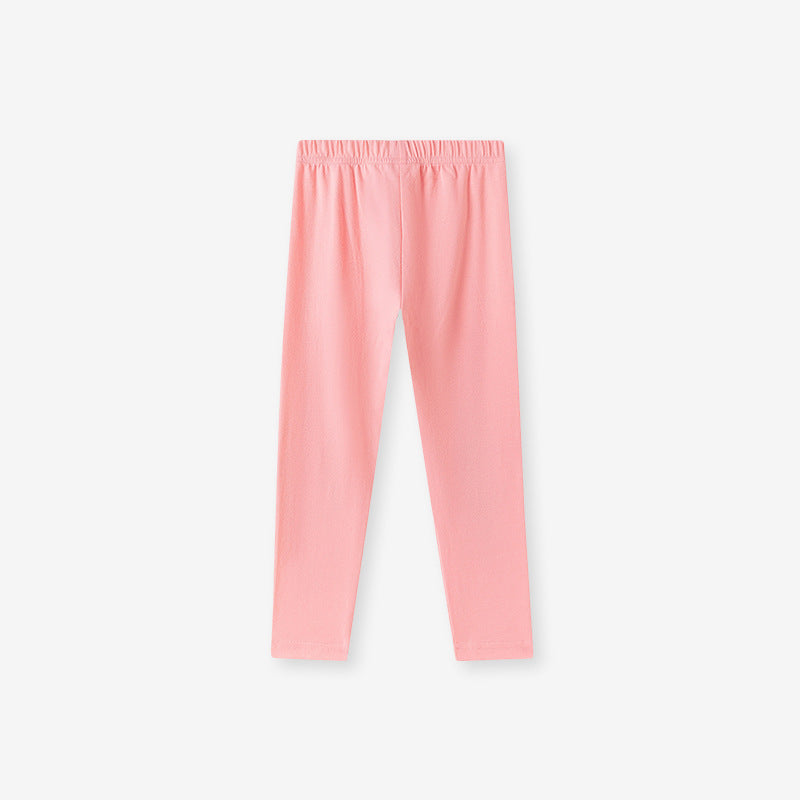 Spring and Autumn Girls Christmas Cartoon Pattern Long Sleeves Crew Neck Top Sweatshirt and Pants Clothing Set-1