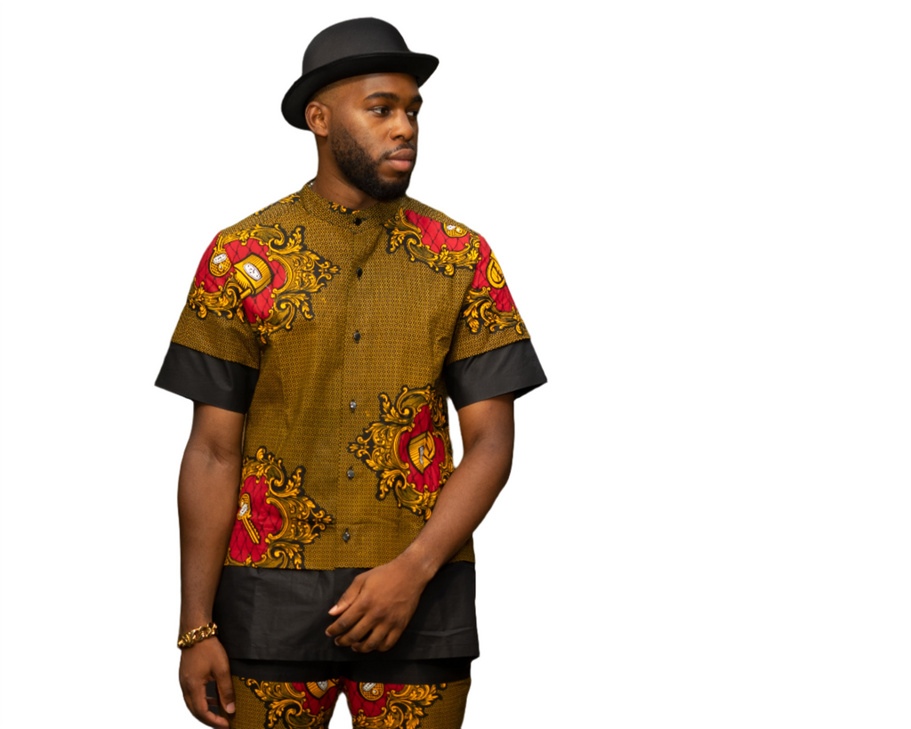 Shirt & Top African Print Royal